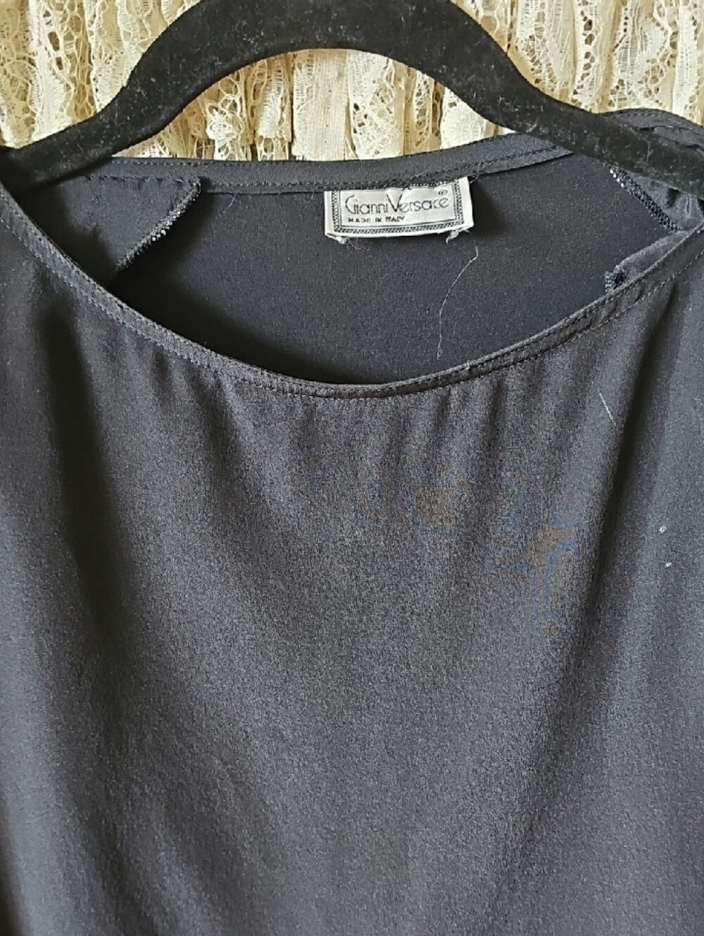 Versace Long Sleeve Blouse With Removable Shoulder Pads